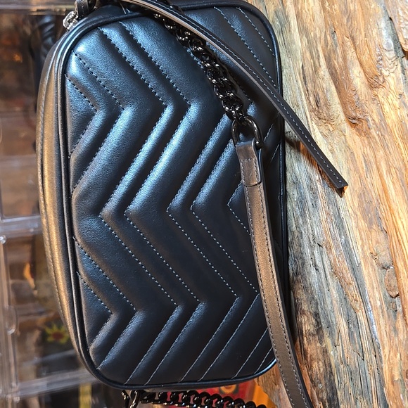 GUCCI GG Marmont Shoulder/Crossbody Black Leather/Hardware - COA included - Picture 4 of 16